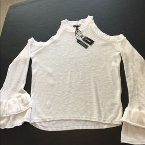 NWT Express cold shoulder sweater